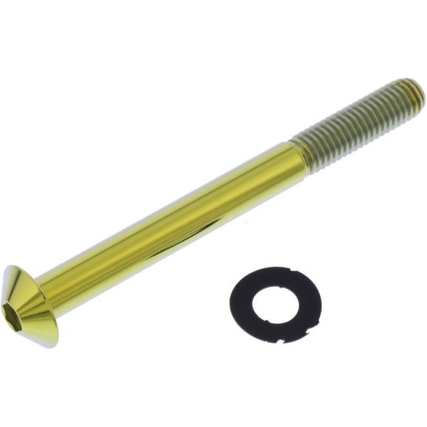 Oval screw JMP M8x1.25mm 85mm titanium gold