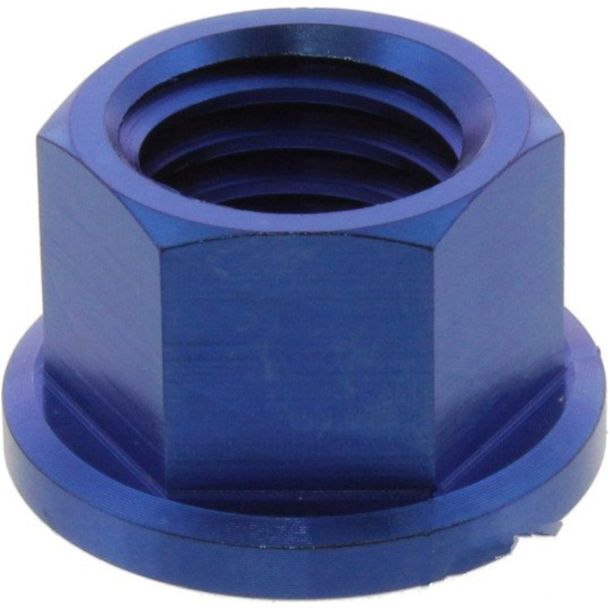 JMP M12x1.75mm titanium blue collar nut