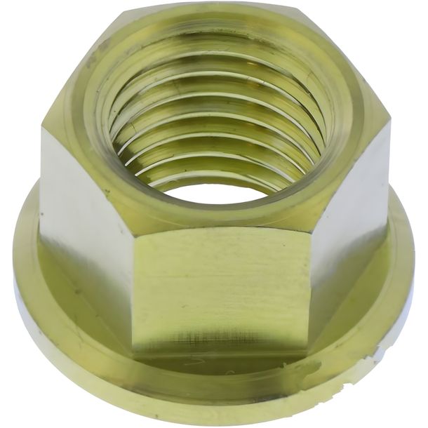 JMP M12 x 1.25 mm titanium gold collar nut