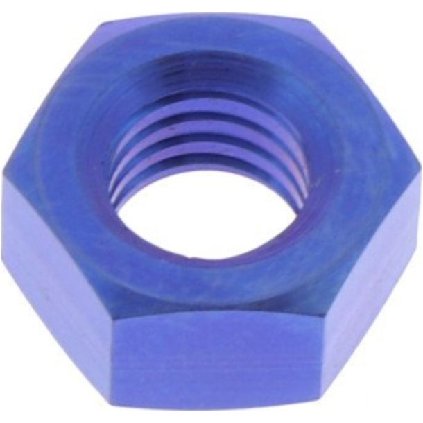 Mutter M6x1,00mm Titan blau