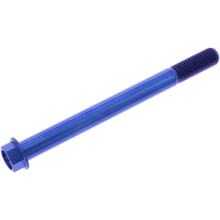 Boulon hexagonal JMP M10x1,25 mm, 115 mm, bleu titane