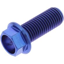 Boulon hexagonal JMP M10x1,25mm 25mm 25mm bleu titane