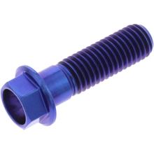 Boulon hexagonal JMP M10x1,50mm 35mm bleu titane