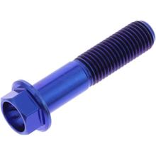 Boulon hexagonal JMP M10x1,25mm 45mm bleu titane