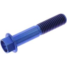 Boulon hexagonal JMP M10x1,50mm 50mm bleu titane