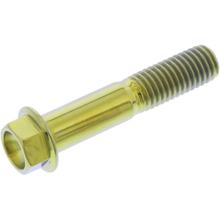 Boulon hexagonal JMP M10x1,50 mm 50 mm en titane doré