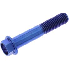 Boulon hexagonal JMP M10x1,50 mm 55 mm bleu titane