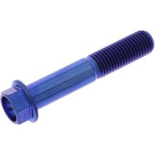 Boulon hexagonal JMP M10x1,25 mm 55 mm bleu titane