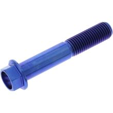 Boulon hexagonal JMP M10x1,25mm 57mm bleu titane