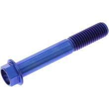 Boulon hexagonal JMP M10x1,50mm 65mm bleu titane