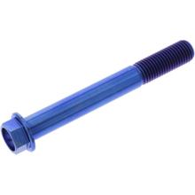 Boulon hexagonal JMP M10x1,25mm 80mm bleu titane