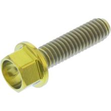 Boulon hexagonal JMP M4x0,7 mm 15 mm en titane doré