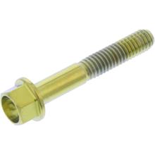 Boulon hexagonal JMP M4x0,7 mm 25 mm titane doré
