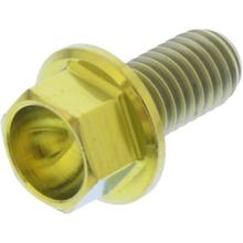 Boulon hexagonal JMP M5x0,8 mm 10 mm en titane doré