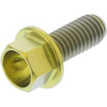 Boulon hexagonal JMP M5x0,8 mm 12 mm titane doré