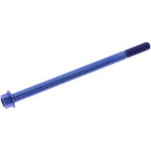 Boulon hexagonal JMP M6x1.00mm 100mm bleu titane