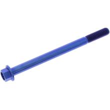 Boulon hexagonal JMP M6x1.00mm 80mm bleu titane