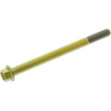 Boulon hexagonal JMP M6x1,00mm 80mm en titane doré