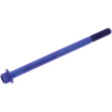 Boulon hexagonal JMP M6x1,00mm 90mm bleu titane