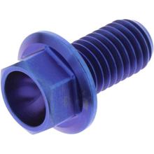 Boulon hexagonal JMP M8x1,25 mm 15 mm en titane bleu