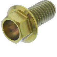Boulon hexagonal JMP M8x1,25 mm 15 mm, titane doré