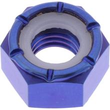 Nakrętka samozabezpieczająca JMP M10x1.50mm tytanowa niebieska