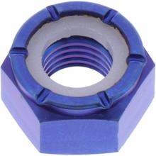 Nakrętka samozabezpieczająca JMP M10x1.25mm tytanowa niebieska