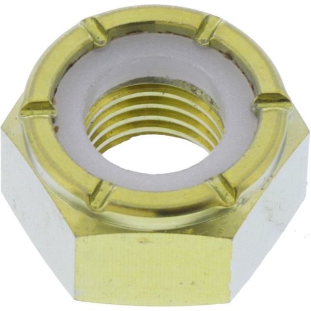 Mutter JMP selbstsichernd M10x1,25mm Titan gold