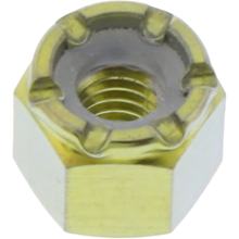 Mutter JMP selbstsichernd M4x0,7mm Titan gold