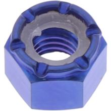 Mutter JMP selbstsichernd M5x0,8mm Titan blau