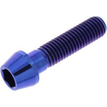 Schraube JMP konisch M10x1,50mm 40mm Titan blau