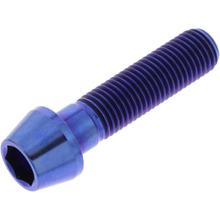 Schraube JMP konisch M10x1,25mm 40mm Titan blau