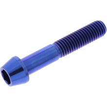 Schraube JMP konisch M10x1,50mm 55mm Titan blau