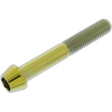 Schraube JMP konisch M10x1,25mm 65mm Titan gold