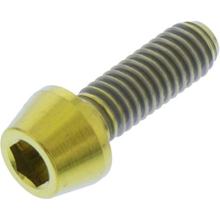 Schraube JMP konisch M4x0,7mm 12mm Titan gold