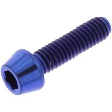 Schraube JMP konisch M4x0,7mm 15mm Titan blau