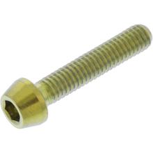 Śruba stożkowa JMP M4x0.7mm 20mm tytanowa złota