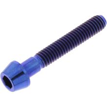 Schraube JMP konisch M4x0,7mm 25mm Titan blau