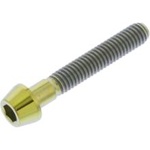 Śruba stożkowa JMP M4x0.7mm 25mm tytanowa złota