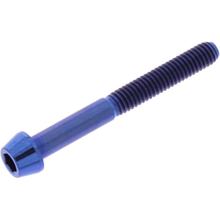 Schraube JMP konisch M4x0,7mm 35mm Titan blau