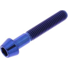Śruba JMP stożkowa M5x0.8mm 30mm tytanowa niebieska