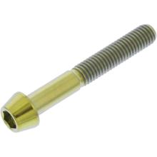 Śruba stożkowa JMP M5x0.8mm 35mm tytanowa złota