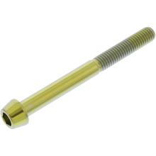 Śruba stożkowa JMP M5x0.8mm 50mm tytanowa złota