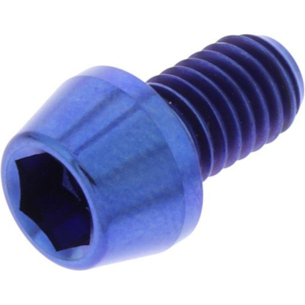 JMP Conical Screw M6x1.00mm 10mm Titanium Blue