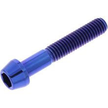 Śruba JMP Stożkowa M6x1.00mm 35mm Tytan Niebieski