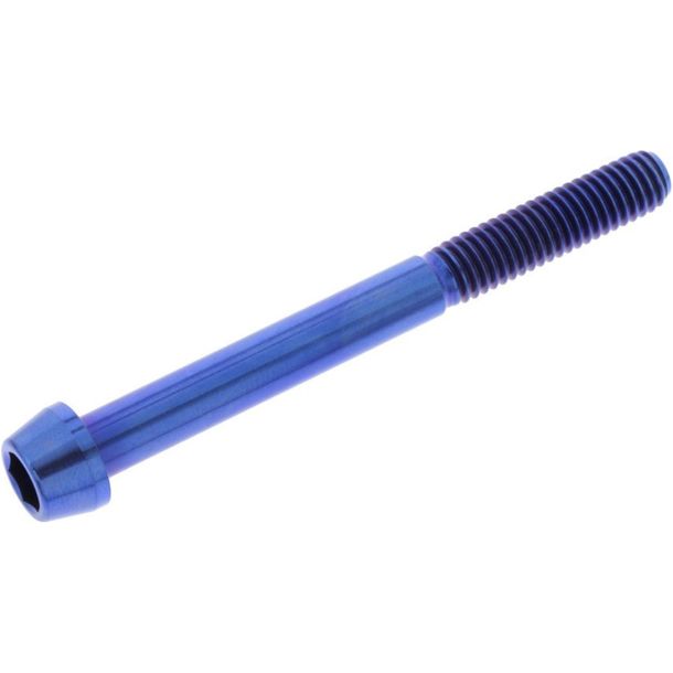 JMP Conical Screw M6x1.00mm 60mm Titanium Blue