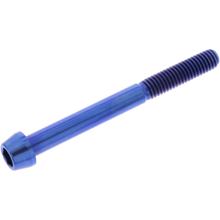 Schraube JMP konisch M6x1,00mm 60mm Titan blau