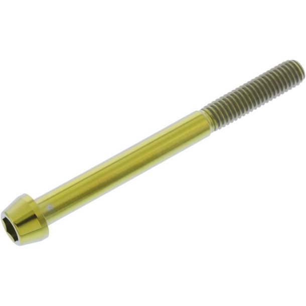 JMP conical screw M6x1.00mm 65mm titanium gold