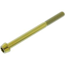 Śruba JMP stożkowa M6x1.00mm 70mm tytanowa złota