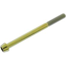 Schraube JMP konisch M6x1,00mm 75mm Titan gold